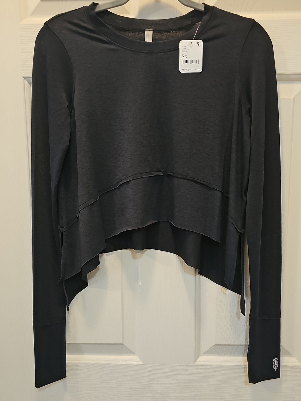 FP Movement Tempo UV Protection XS Black Long Sleeve Tee